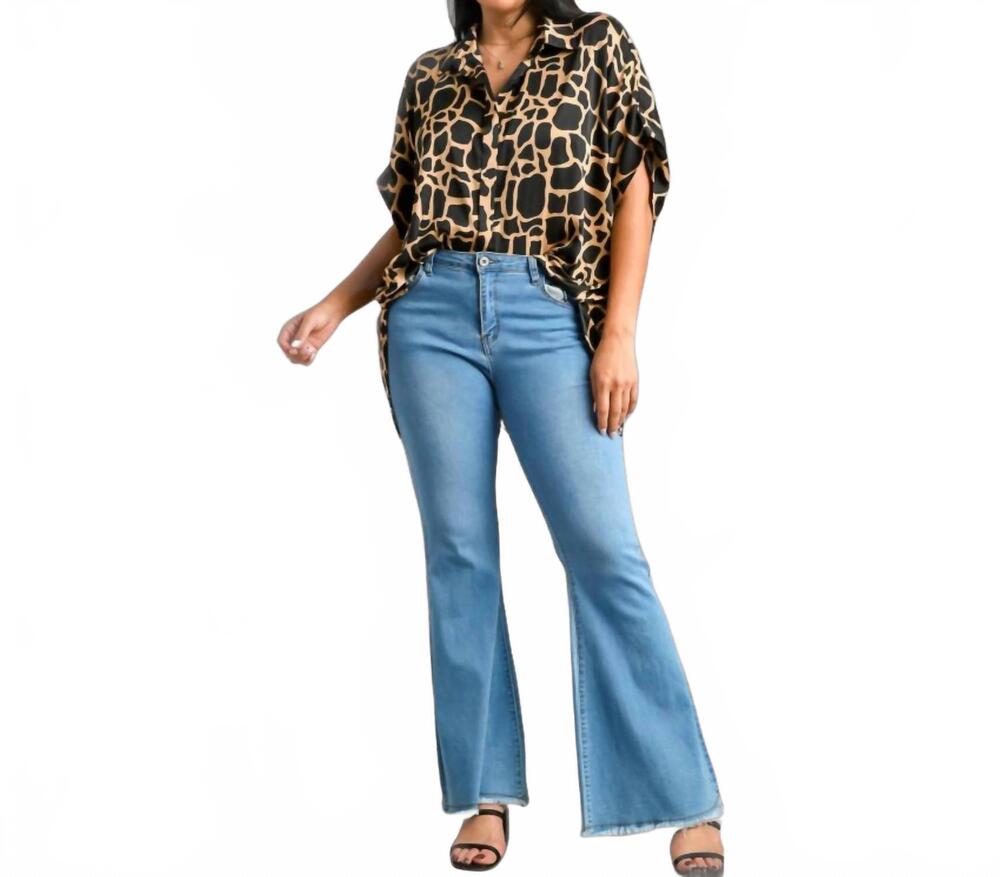 NEW AMERICAN FIT take the lead blouse - plus in black